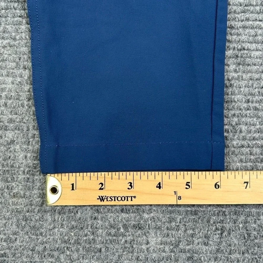 Olivers Apparel Straight Fit Performance Pants Mens 32 Navy Blue Athletic Casual